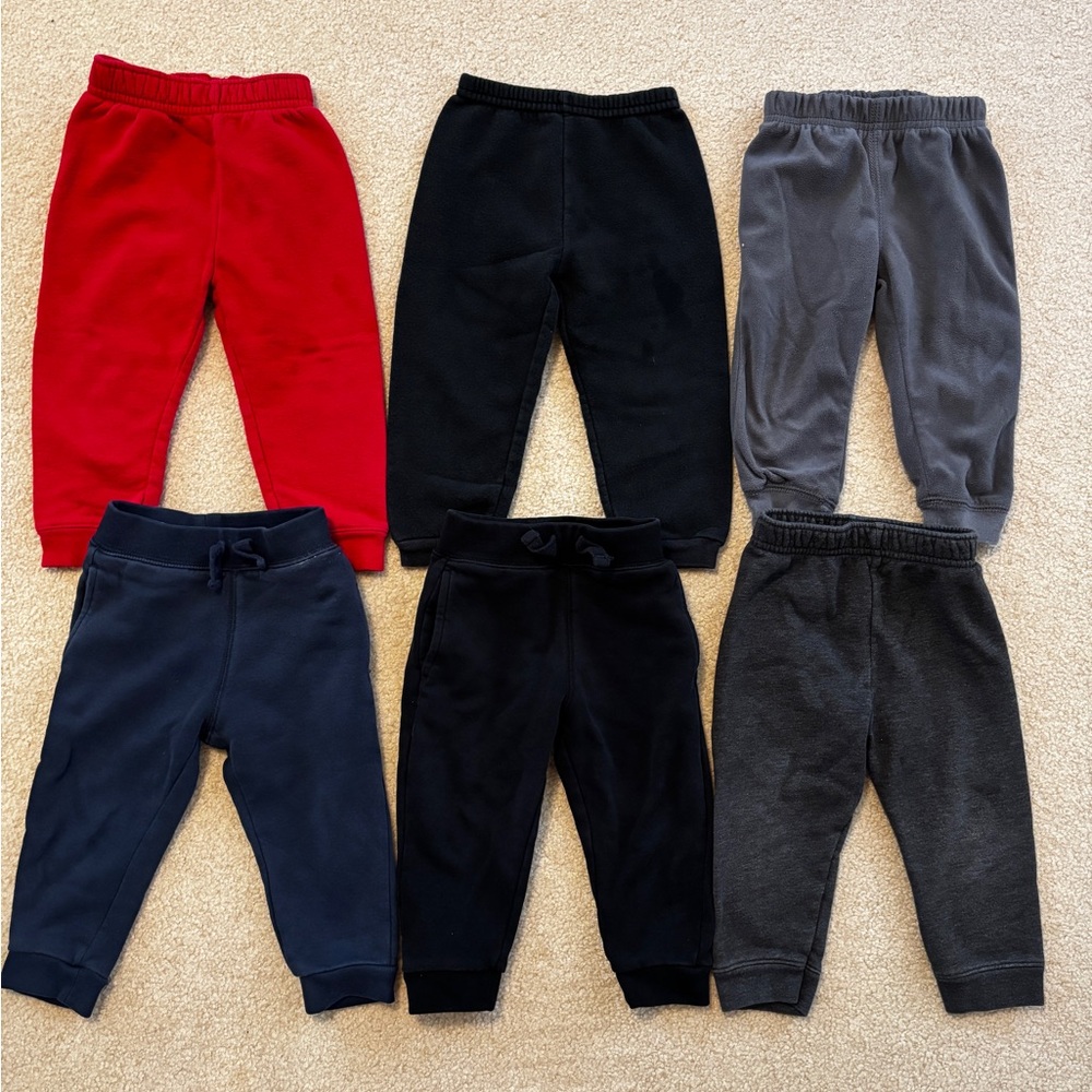 6 Fleece Jogger Pants Size 18 Months 18-24 Months 24 Months